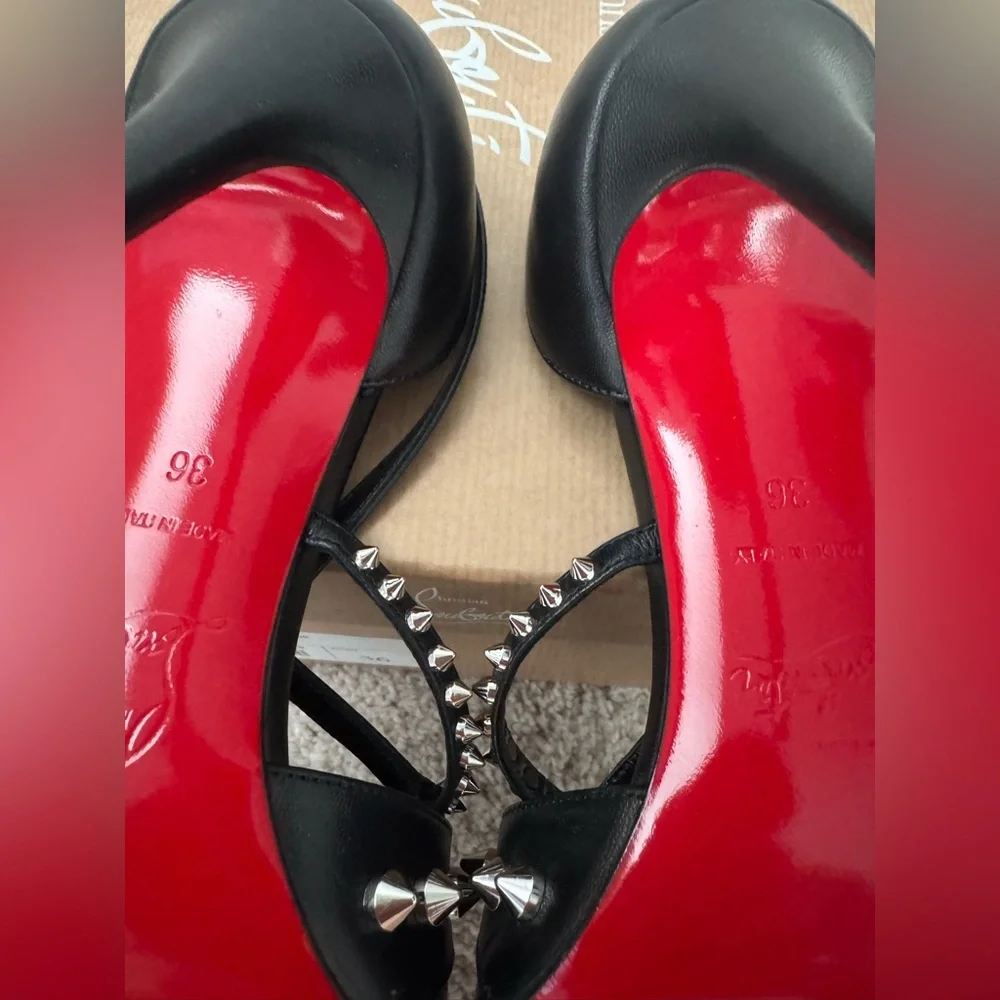 Christian Louboutin Tatooshka Spikes 100 Leather Pump - Picture 7 of 7